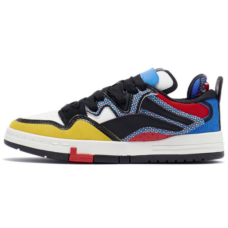 

Li Ning Wave Pro Slip Resistant, Abrasion Resistant, Lightweight Low top Skateboard Shoes Women s Black Red Yellow AECR044-3 38