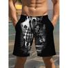 Summer Men's 3D Printed Beach Pants Fashion Versatile Breathable Trend Casual Vacation Style