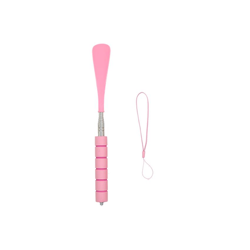 6-Color Stainless Steel Long Handle Retractable Shoehorn - Home Use Shoe-Wearing Tool