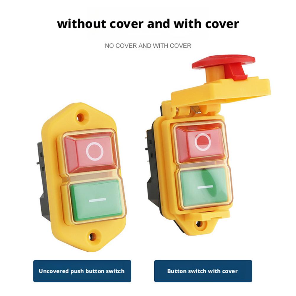 High-end Waterproof And Dustproof Momentary Electromagnetic Switches, 250V, 2-Button, Machine Safety Switches, KJD6, 5E4