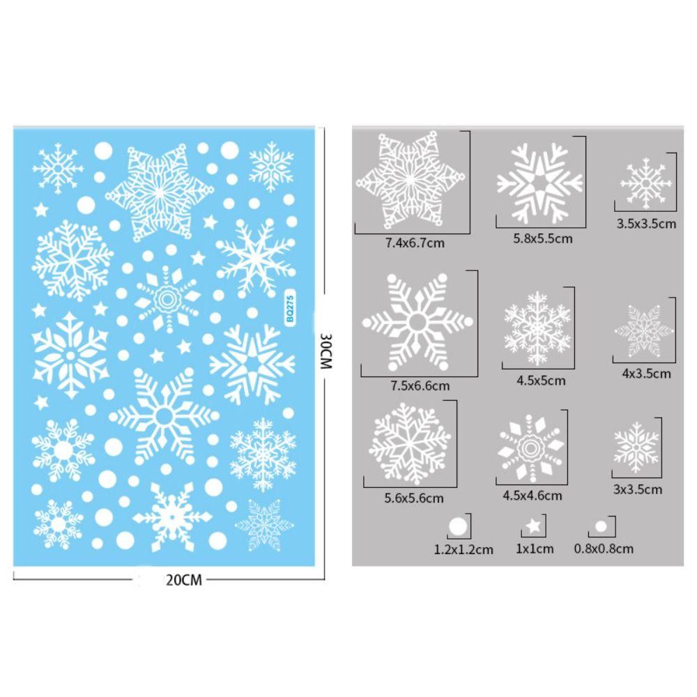 

ПВХ Электростатическая Наклейка Снежинка Противоударная Рождественская Наклейка на Стекло Новый Год 7