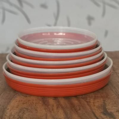 Vassoio per Vaso di Fiori in Plastica Spessa e Robusta Pratico Vassoio Salva Acqua per Ufficio