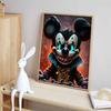 Disney Diamond Painting Dark Style Mickey Mouse Trendy Art Painting, Cartoon 5D Diamond Cross Stitch Mosaic Home Decor Gift