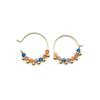 Boucles d'oreilles Luxenter en argent 925 et cristal multicolore finition or 18k - Kapac