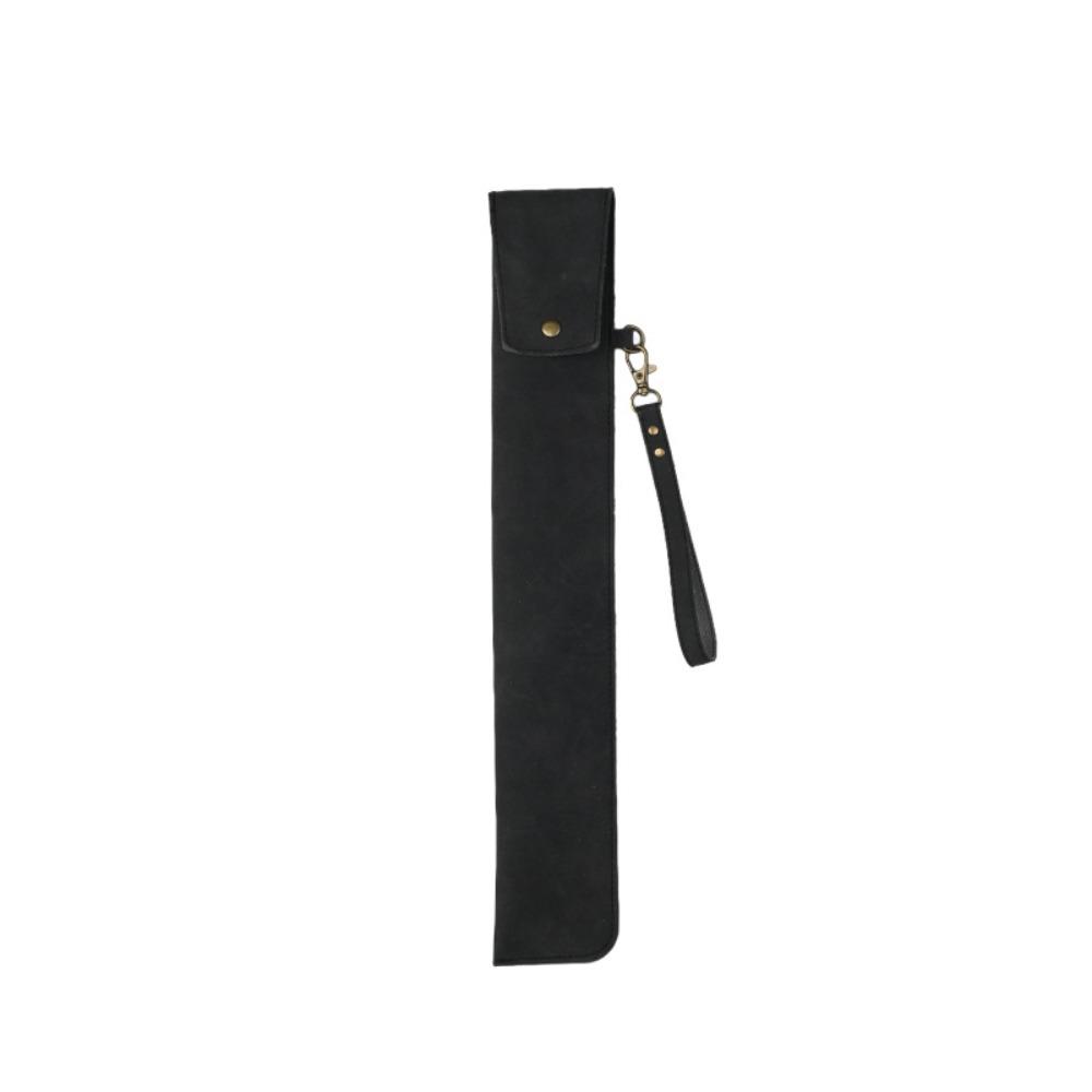 Waterproof Drum Stick Sleeve PU Leather Drumstick Holder Drumstick Storage Bag Studio Recording чёрный