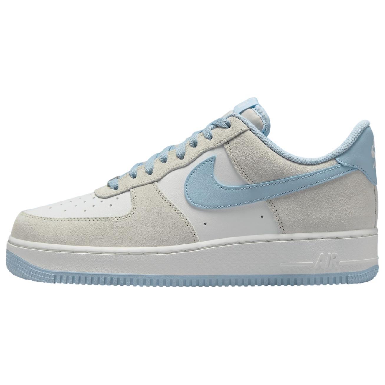 Nike Air Force 1  07 LV8  Light Bone Light Armory Blue  Men s FQ8714-005 EU 41