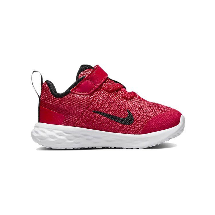 Nike Revolution 6 TD University Red Baby Sneakers Black DD1094-607