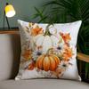Colorful Watercolor Pumpkin Pillow Case Custom Printed Brushed Fleece Pillow, Baby Skin-Touch, Eco-Friendly Dye-Sublimation Cush