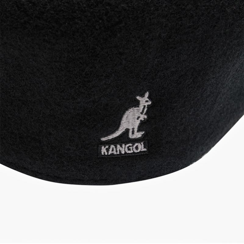 Kangol Wolle 504 Jagdkappe Schwarz 0258bc