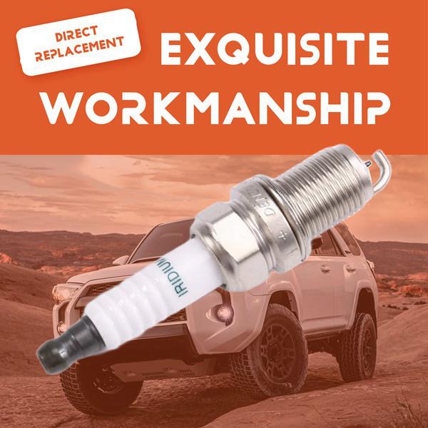Set of 4 Spark Plugs - Compatible with Toyota 4Runner, Camry, Corolla, Celica