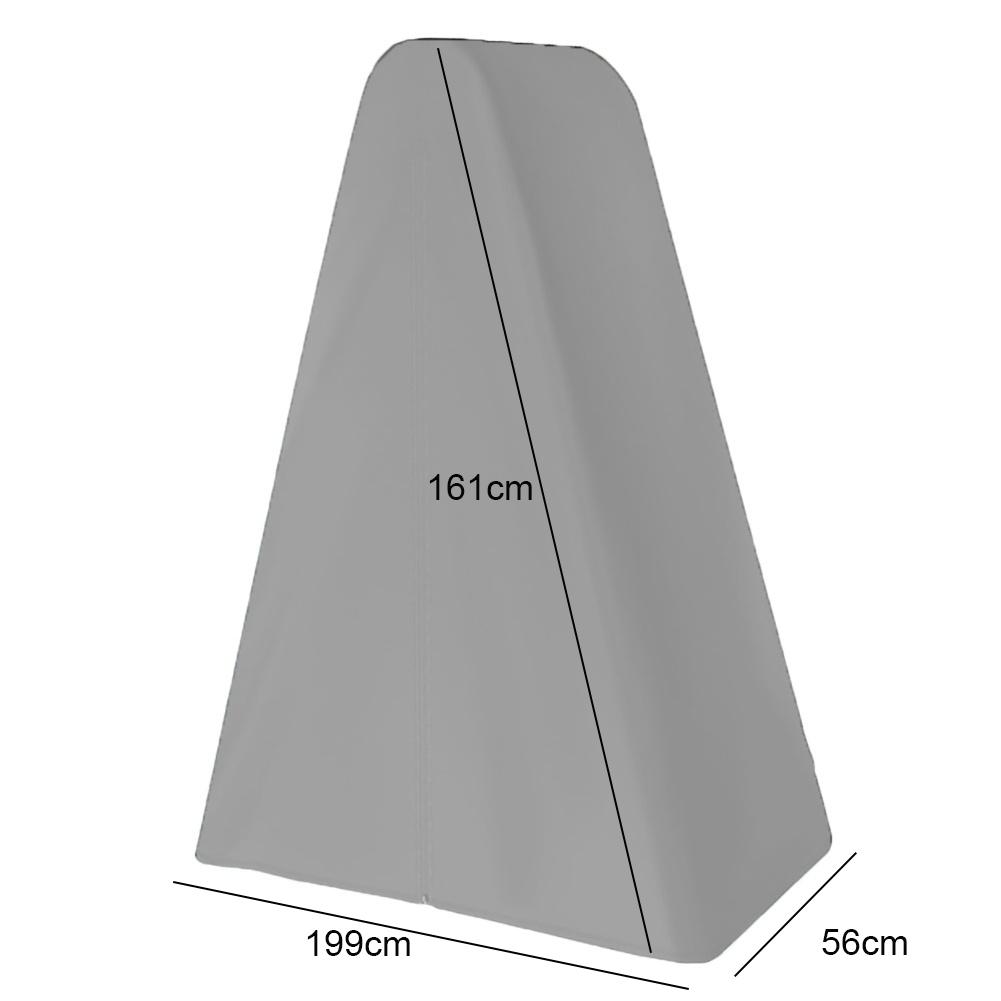 

420D Oxford Waterproof Pool Ladder Cover for Above Ground Pool Ladders Protective Outdoor Weather Resistant Cover 199x56x161cm серый