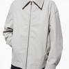 Giosong Giosignature Suede Box Pleated Collar Trucker Beige ZG2LT206BE