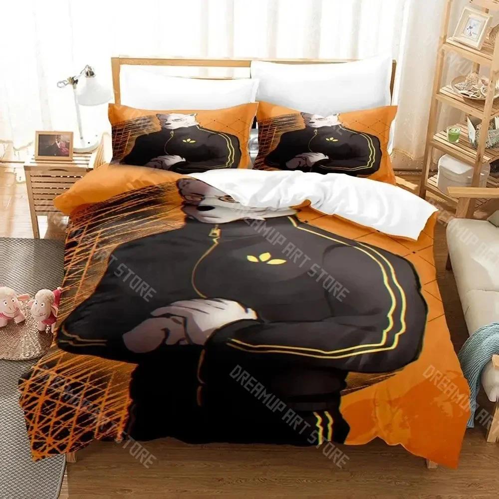 

Комплект постельного белья с 3D-принтом Odd Taxi для мальчиков и девочек, размер Твин, Квин, пододеяльник, наволочка, постель, для детей, взрослых, модный, домашний текстиль EU Single 90x200cm