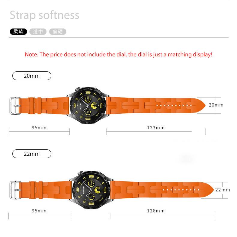 Bracelet de montre en silicone pour Huawei Watch GT 4 GT4 Bracelet de remplacement GT2 Pro GT3 Pro 46 mm GT 2e Bracelet de montre