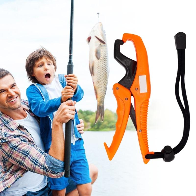Plastic Fishing Pliers Fish Grabber Tool Nonslip Handle Fishes Lip Gripper Portable Fish Lip Clip Holder Controllers