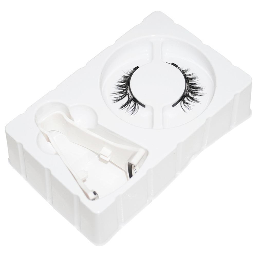 Reusable Magnetic Eyelashes with Clip Glue Free False Eyelash Clusters  Female