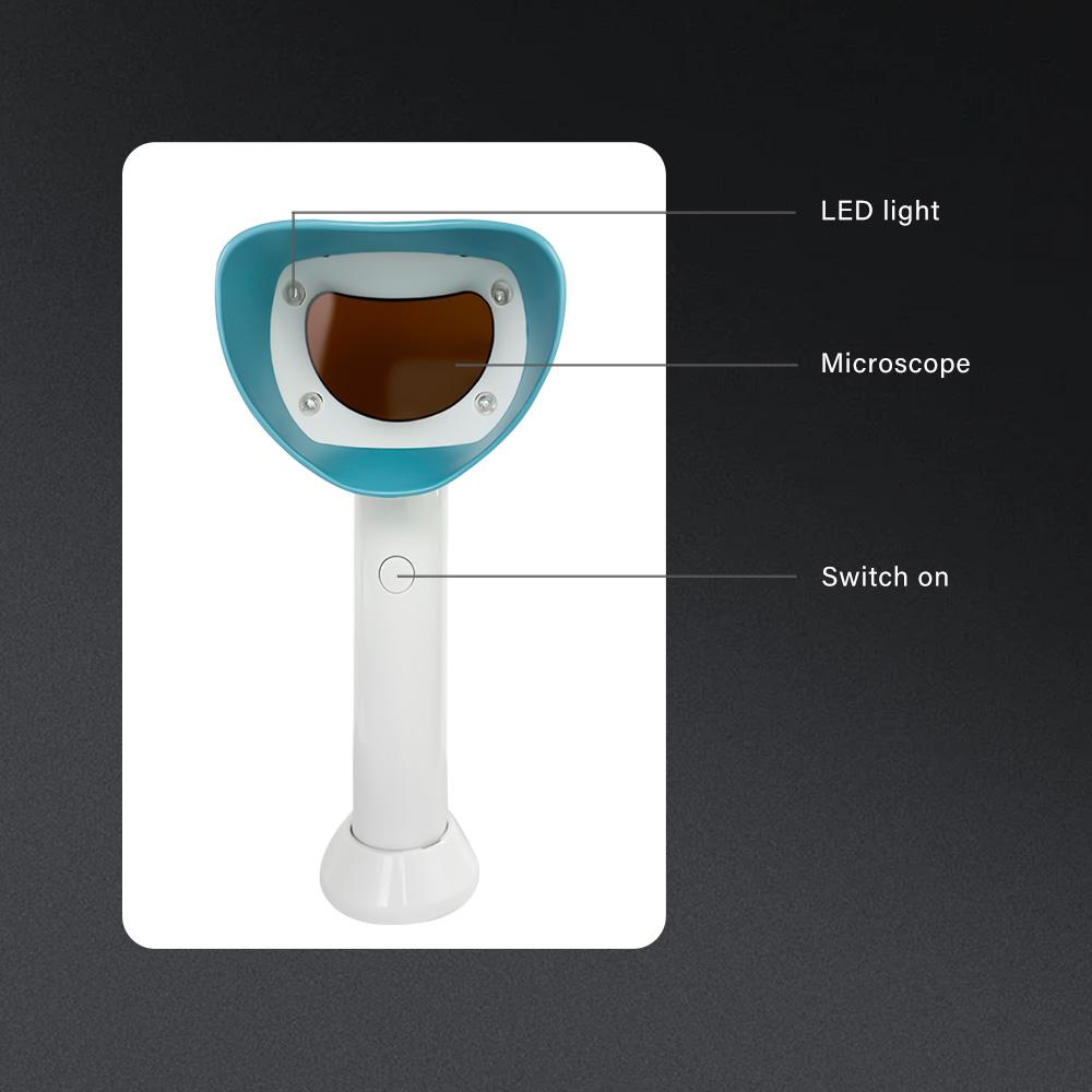 Niceden Portable Oral Hygiene Plaque Monitor Intraoral Camera System Purple Light Detection Suitable for Adults and Children