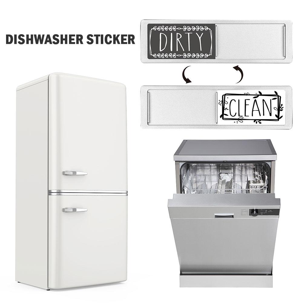 Ren Smutsig Diskmaskin Magnet Indikatorskylt Stor Text Diskmaskin Magnetisk Indikator Diskmaskin Kylskåpsmagnet för Kök