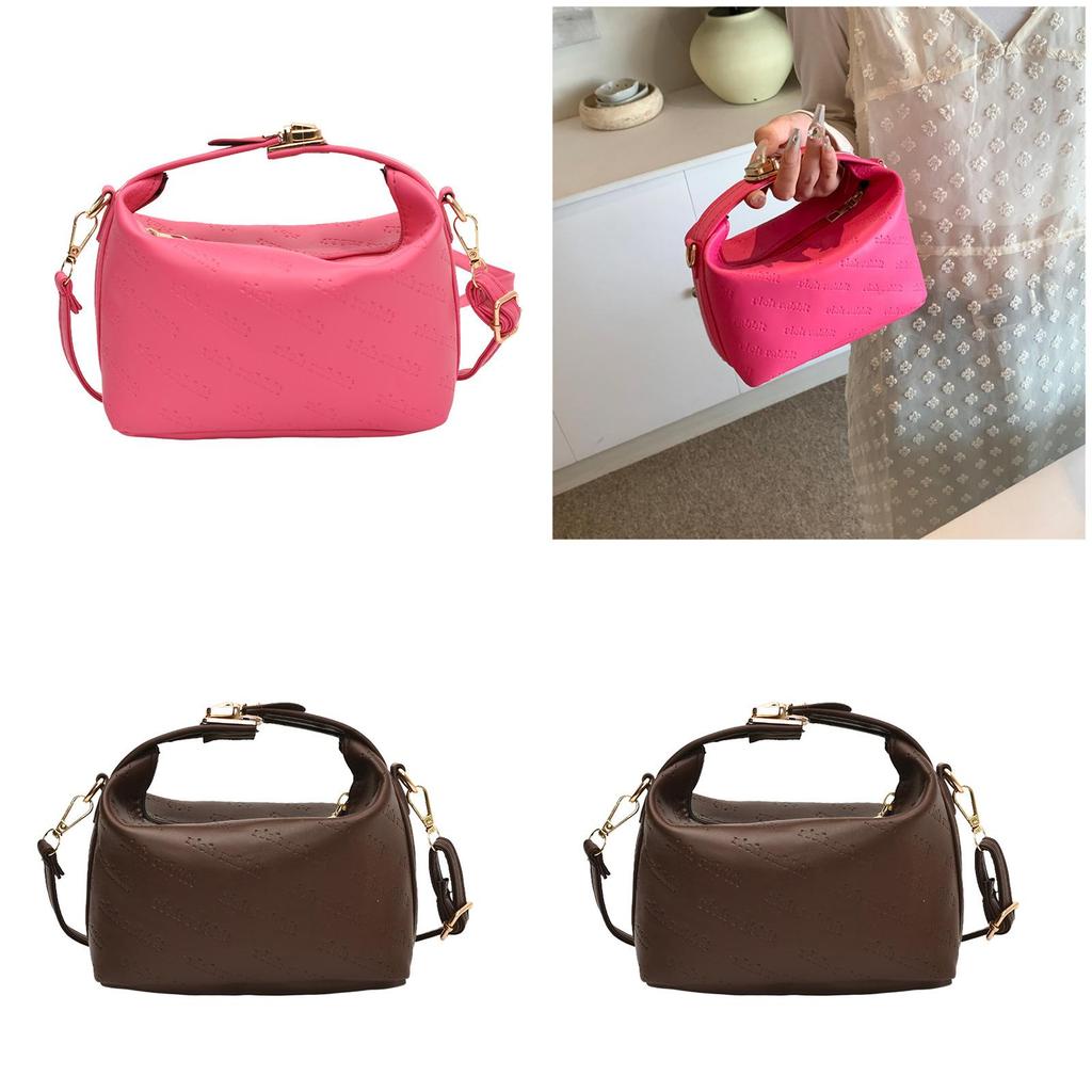 Modern Pillow Shape Shoulder Bag Pu Fabric With Mobile Pocket For Street Style