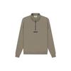 Fear of God Essentials Mockneck Half-Zip Fleece Sweatshirt SS21 Unisex Sweatshirt Taupe FOG-SS21-592