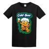 Summer Men T-Shirt Cool Beer Button Closure