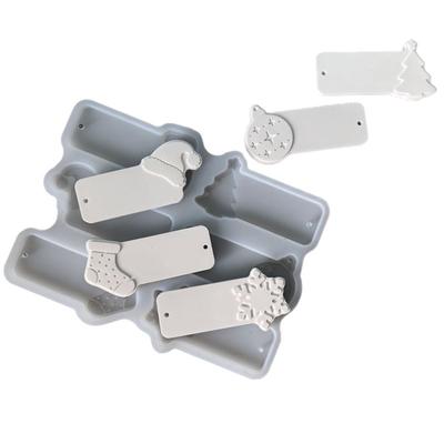 Christmas Ornament 6-Cavity Silicone Castingtools Mold For Home Decor For Cement Mould Tools Casting Plaster Party Art