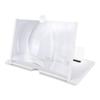 Mobile Phone Screen Amplifier 3D HD Big Screen for Movies Videos Gaming Foldable Holder White 12in