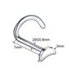 1PC 20G Steel Prong CZ Nose Screw Rings Nariz Earring Nostril Piercings Opal Twist Curved Bar Gem Nose Bone Stud Rings Jewelry