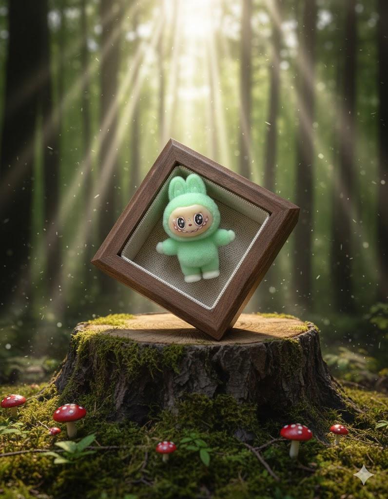 

Figure Labubu The Monsters monster toy children s green 4 cm 4 зелений