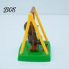 Solar Car Ornament Swinging Bear Decoration, Nodding Dashboard with Hanging Monkey Accessory Swing, Swing Toy for Office Desk Driving Fatigue Relief