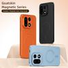 Etui Luksusowe Skórzane PU Magnes MagSafe Ochronne Tylne Pokrowiec Do Telefonu OnePlus 15 15R One Plus 15