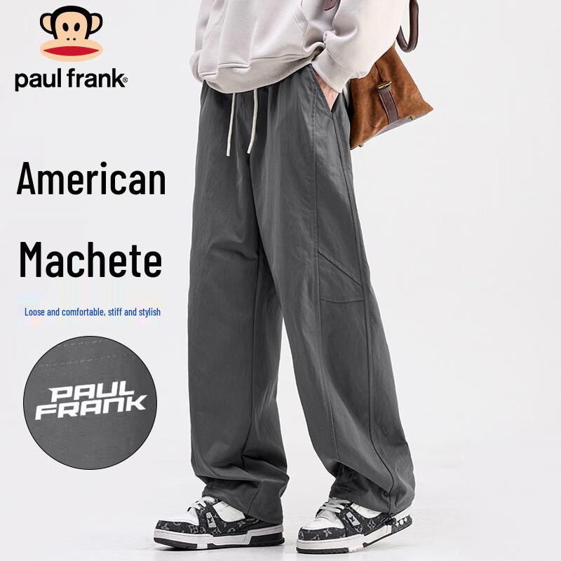 Paul Frank Men's American Wide-Leg Casual Workwear Pants