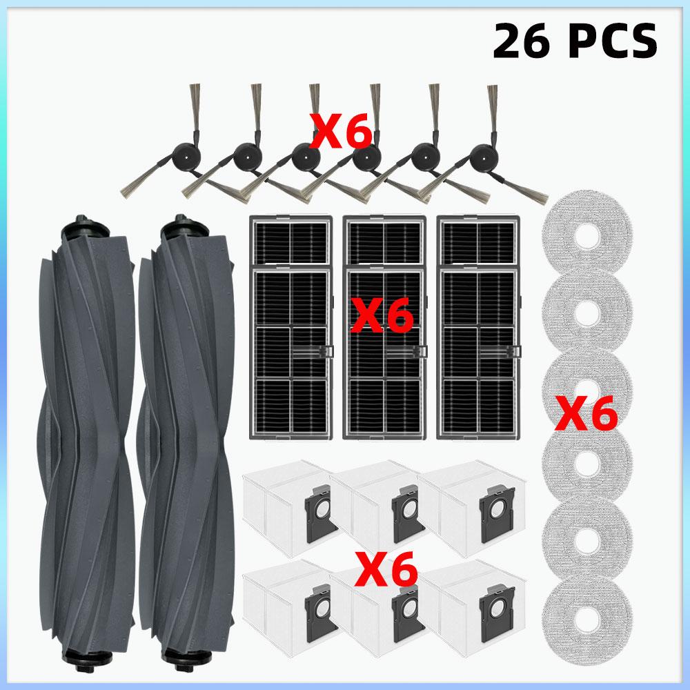 Compatible For Dreame L10s Ultra Gen 3 / RLL53SE Vacuum Cleaner Accessories Main Roller Side Brush HEPA Filter Mop Pad Dust Bag