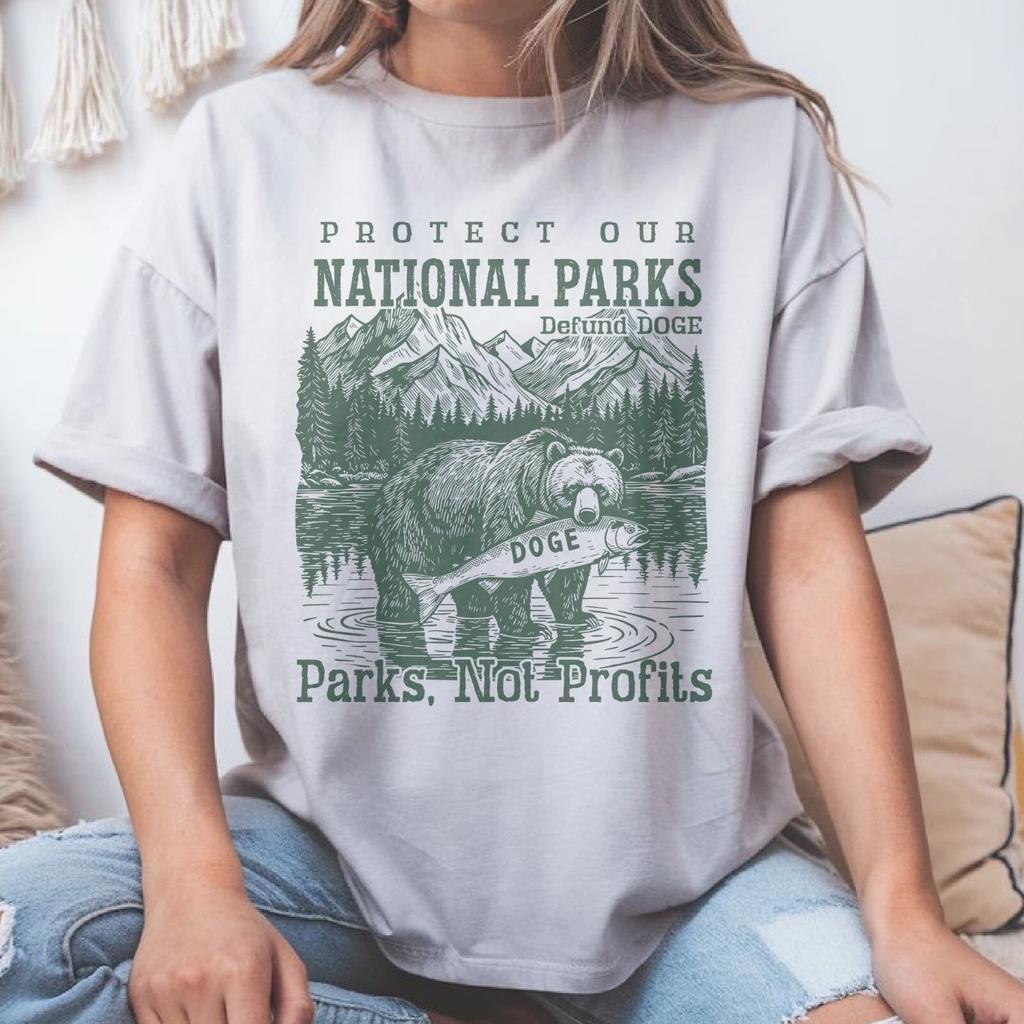 Protect Our National Parks T-Shirt, Protect Our Parks Tee, Defund DOGE Shirt