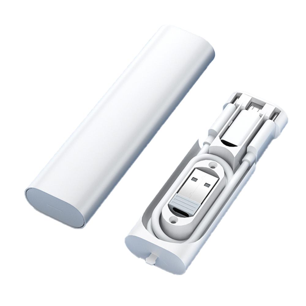 

5 in 1 Multi Adapter Storage Box 60W 3A Type-C Fast Charging Cable Micro/8Pin/USB Adapter Set B