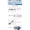 SHAHE 100 mm Stainless Steel Horizontal Linear Scale Type Digital Caliper LCD Display