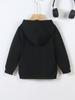 Karate Capybara Hoodie: A Cute Cartoon Printed Children's Sweatshirt With A Black Base And A Cool And Trendy Style