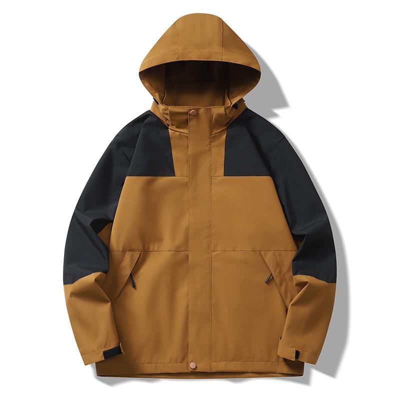 Herbst- und Winter-Outdoor-Jacke für draußen Drei-in-eins für Herren und Damen Abnehmbares Innenfutter Zweiteiliges Set Paar Trendige Marke Bergsteigen