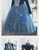 Elsa Princess Velvet Winter Dress for Girls - Thickened Skirt