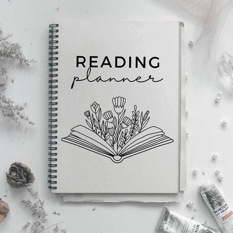 Reading Plan, Reading Book Review Plan, Book Review Log, Monthly Reading Log Librarian Gift, Bookworm Gift