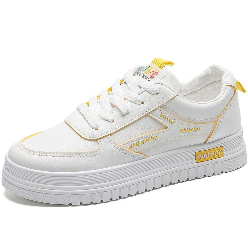 Kleine weiße Schuhe Damen Frühling und Herbst neue Mode Koreanische Version, Basic Ins Studenten Casual Board Schuhe Plateauschuhe Sportschuhe