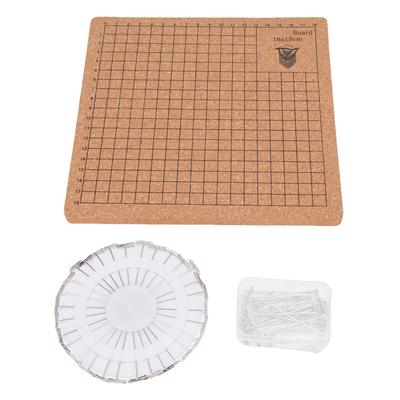 Kit de Suministros de Set de Tabla de Macramé con 30 Alfileres en T para Hacer Joyería Trenzado Hecho a Mano Corcho Reutilizable