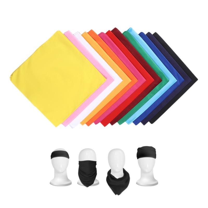 Fazzoletto Bandana Colorato Quadrato Traspirante per Danza Urbana e Varie Occasioni
