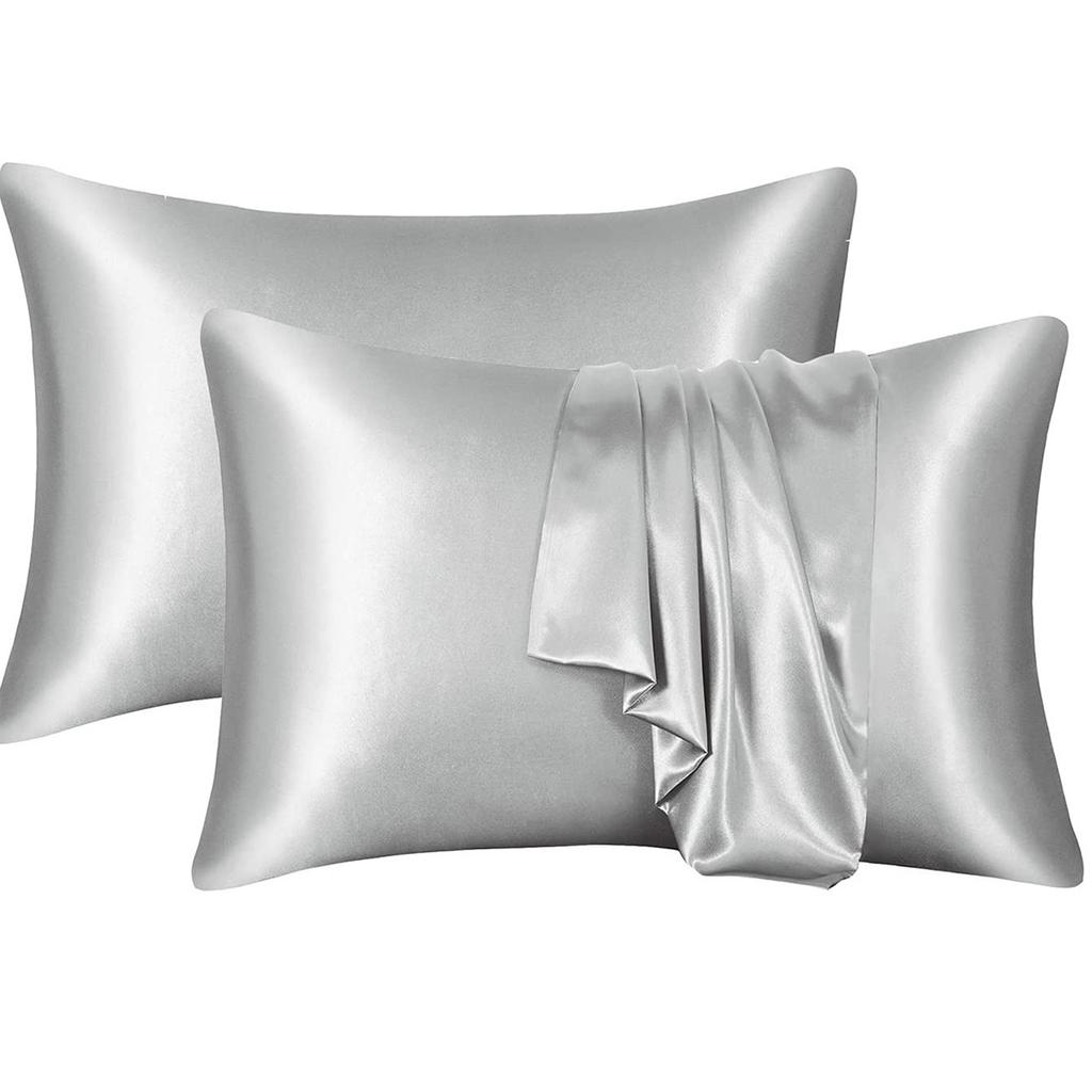 2Pieces Satin Pillowcase Set 50x66cm Optional Color Smooth And Soft Pillow Covers For Hair And Skin Protection