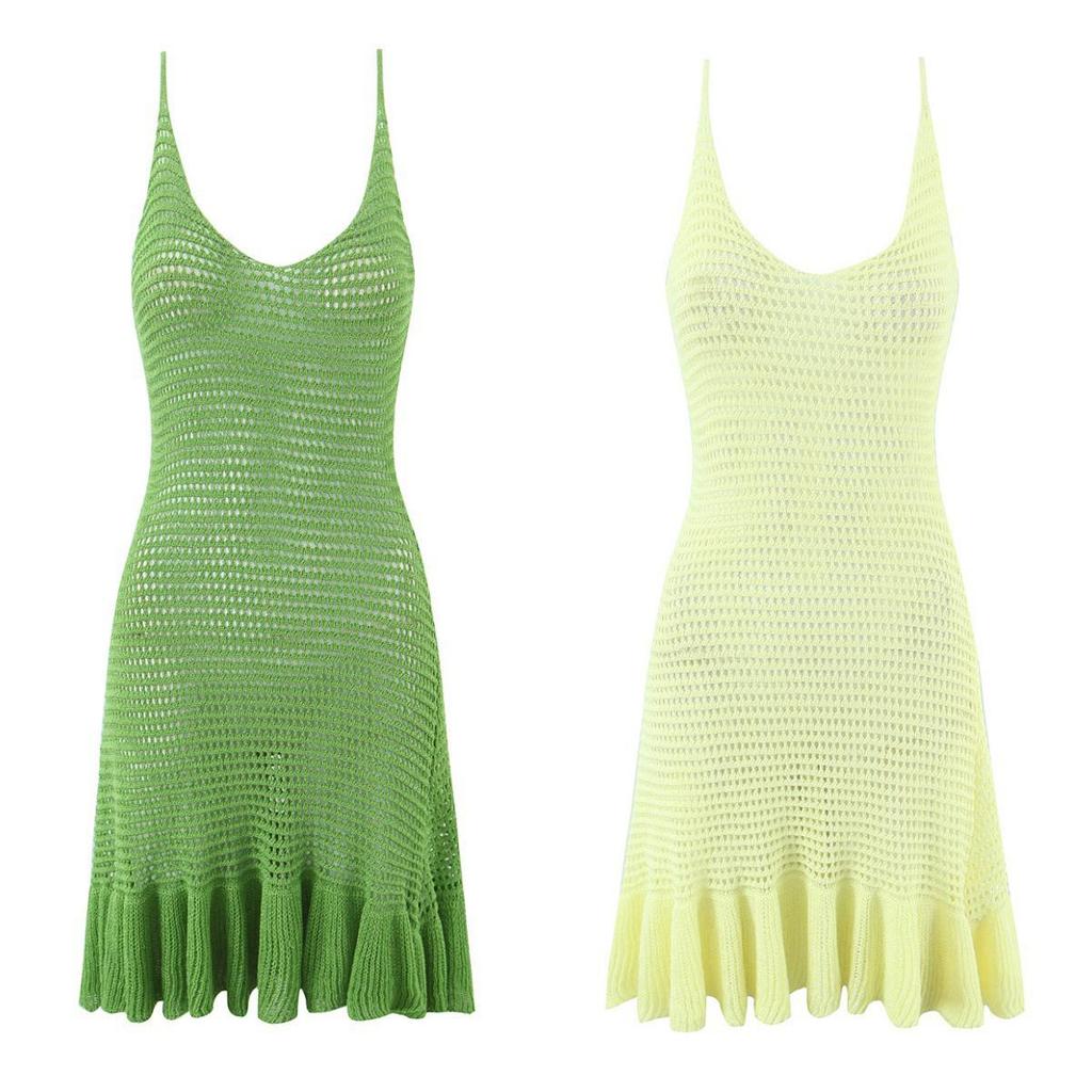 Spring 2026 Women's Casual Knit Camisole Dress - European & American Style
