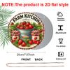 2D Flat 1pc Vintage Strawberry Aluminum Decoration Plaque, Strawberry Pattern Sign, Kitchen Decor, Pantry Decor, Farmhouse Cafe Decor and Farmers