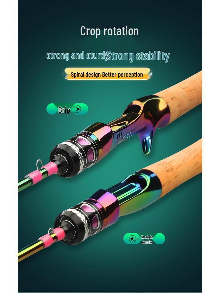 Plåt Kolfiber Fiskeutrustning: UL 1,5/1,68/1,8/1,98 m Spö för betesfiske