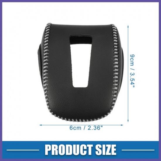 Gear Shifting Knob Cover for Mitsubishi Outlander Faux Leather Black Gray New