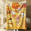 Sanrio Steampunk Plush Flannel Blanket Lightweight Throw Cartoon Cute Air Conditioning Bed Sofa Cover Nap Office Shawl Girl Gift