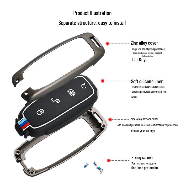BYD Denza X 2020 Sports Flagship Key Case: Stylish Unisex High-End Shell